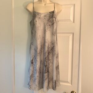 Silky chic Calvin Klein Slip Dress, silver/gray sz 8